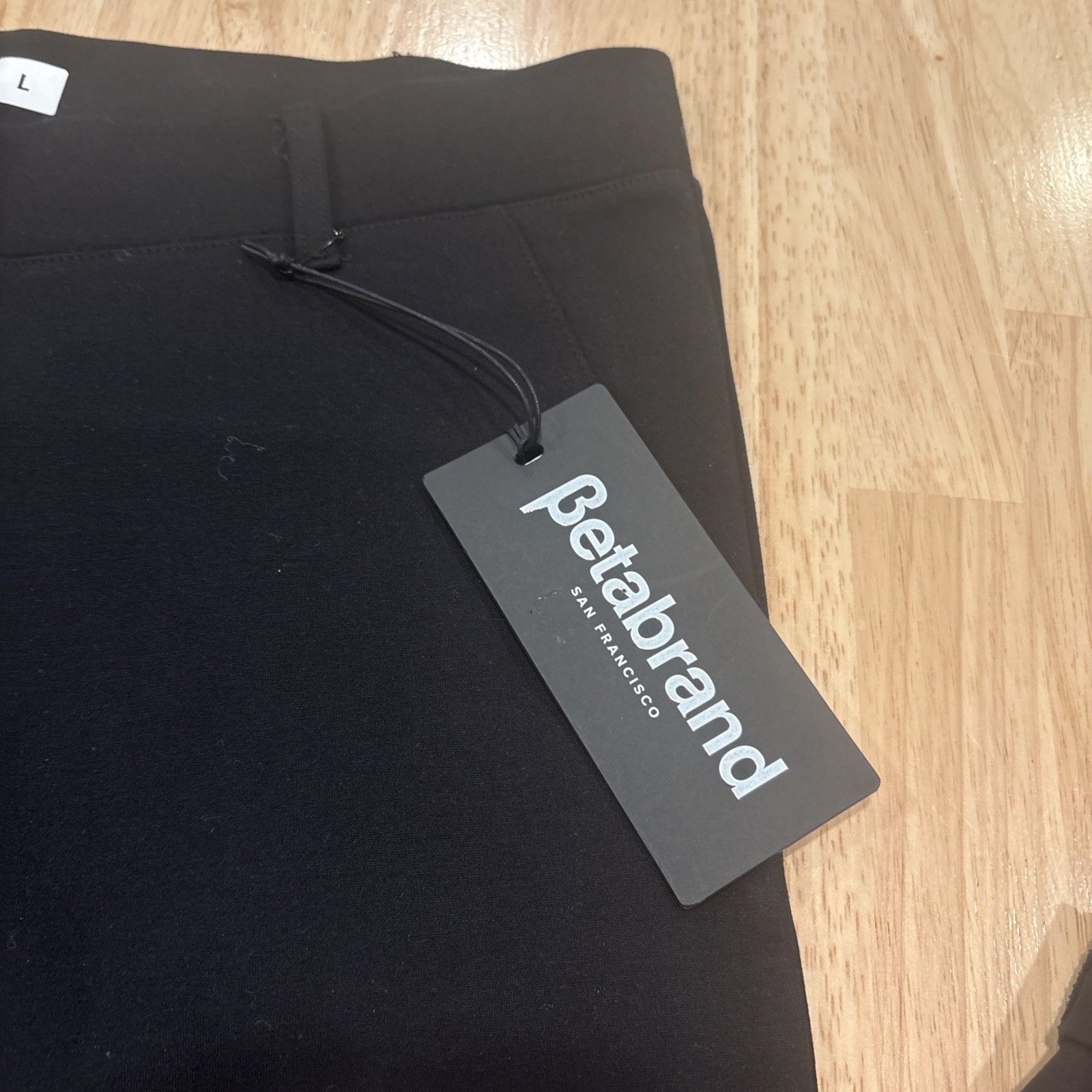 Nwt Betabrand Women's Black Yoga Pants Work Business Casual Size Large — image 4 of 8